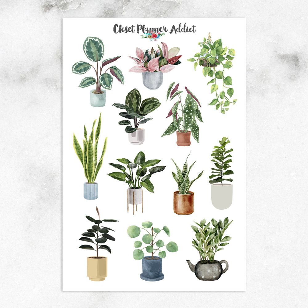 Plant Lovers Planner Stickers (MGB-JUL22)