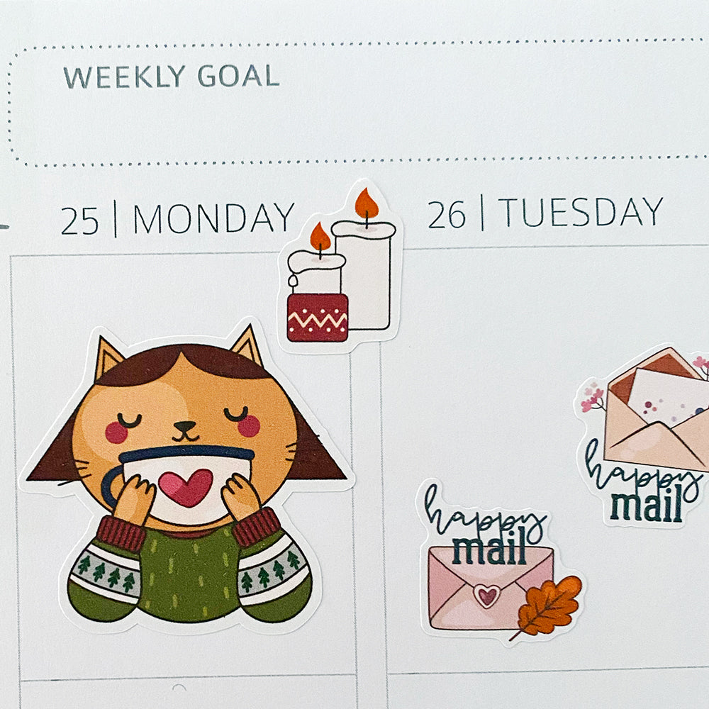 Cosy Sweater Weather Planner Stickers by Closet Planner Addict (MGB-JUNE21)