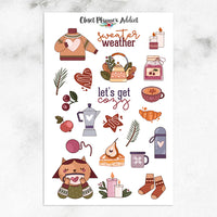 Cosy Sweater Weather Planner Stickers (MGB-JUNE21)