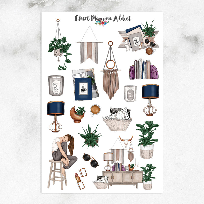 Time For Hygge Planner Stickers (MGB-MAR18)
