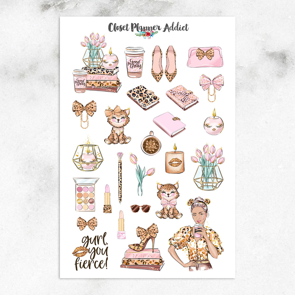 Gurl, You Fierce! Lifestyle Planner Stickers (MGB-MAR21)