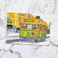 Melbourne Tram City Circle No 35 Postcard (PC-007)