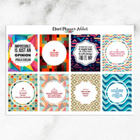 Motivational & Inspirational Quotes Planner Stickers (MS-001)
