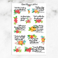 Christian Bible Verses and Scriptures Planner Stickers (MS-009)