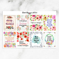 Motivational & Inspirational Quotes Planner Stickers (MS-014)