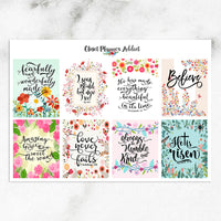 Christian Bible Verses and Scriptures Planner Stickers (MS-021)
