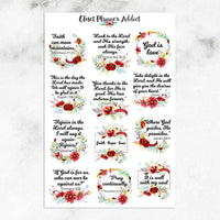 Christian Bible Verses and Scriptures Planner Stickers (MS-023)