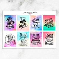 Motivational & Inspirational Quotes Planner Stickers (MS-031)