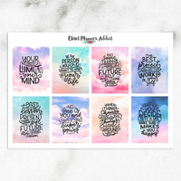 Motivational & Inspirational Quotes Planner Stickers (MS-039)