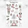 Pink Christmas Planner Stickers (MGB-NOV17)