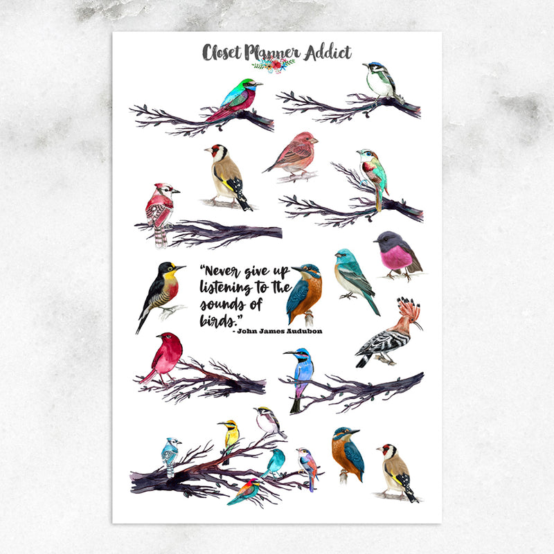 Colourful Birds Planner Stickers (MGB-NOV19)