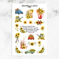 Bloom with Grace Sunflowers Planner Stickers (MGB-OCT21)