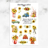 Bloom with Grace Sunflowers Planner Stickers (MGB-OCT21)