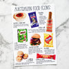 Australian Food Icons Part 2 Postcard by Closet Planner Addict (PC-011)