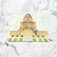 Shrine of Remembrance Postcard | Melbourne Postcard by Closet Planner Addict (PC-015)