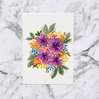 Floral Bouquet Postcard by Closet Planner Addict | Watercolour Florals Postcard (PC-018)