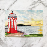 Hornby Lighthouse Postcard by Closet Planner Addict | Sydney New South Wales (PC-030)