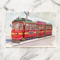 Melbourne Tram City Circle Postcard | Australian Postcard by Closet Planner Addict (PC-033)