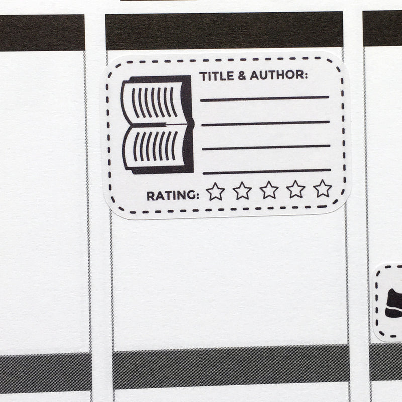 Book Ratings and Reviews Planner Stickers (FP-024)