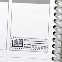 Book Ratings and Reviews Planner Stickers (FP-024)