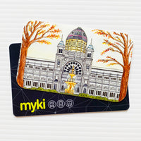 Royal Exhibition Building Melbourne Travel Card Vinyl Stickers by Closet Planner Addict