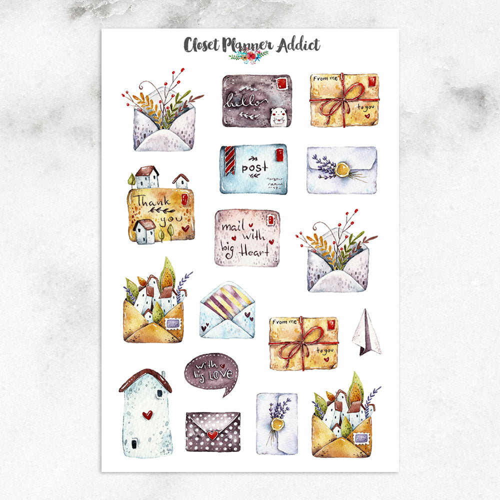 Keep in Touch Happy Mail Planner Stickers (MGB-SEPT21)