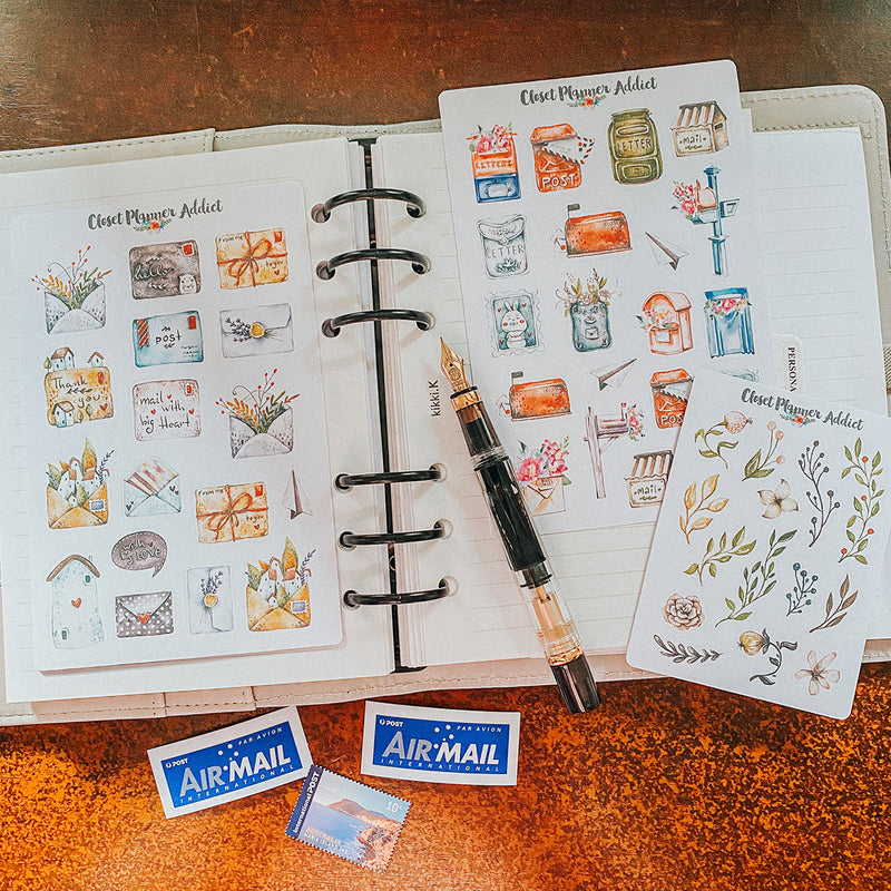 Keep in Touch Happy Mail Planner Stickers by Closet Planner Addict (MGB-SEPT21)