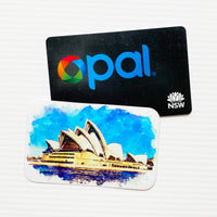 Travel Card Vinyl Sticker | Sydney Opera House Vinyl Sticker (VN-003)