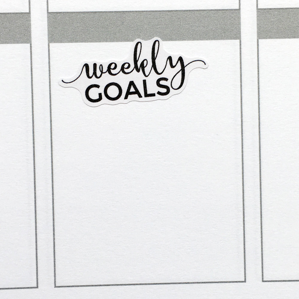 Weekly Goals Planner Stickers (FP-026)